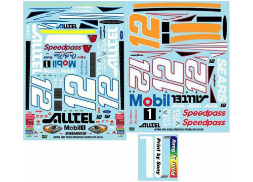 #12 Alltel Ryan Newman 2002 Taurus JWTBM